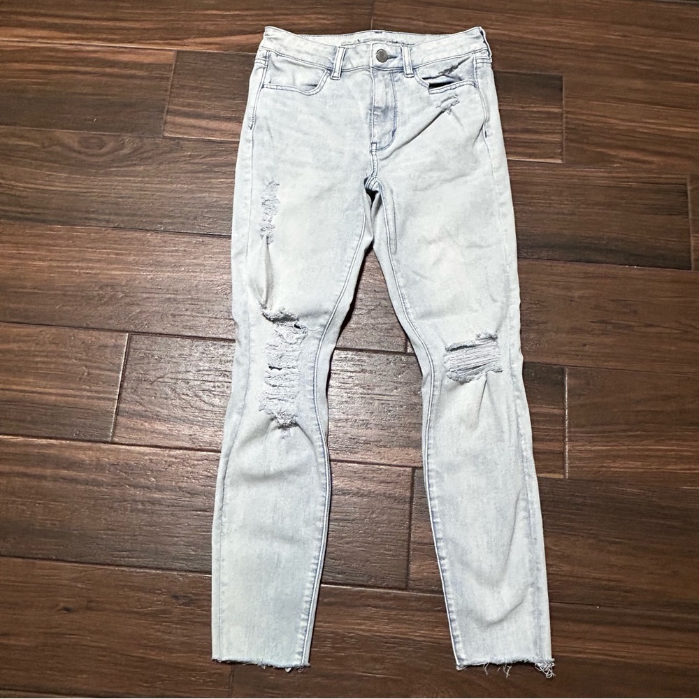 American‎ Eagle Hi-Rise Jegging 6 Regular 360 Next Level StretchLight Wash